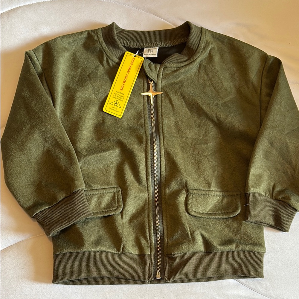 Kids Olive Green Jacket